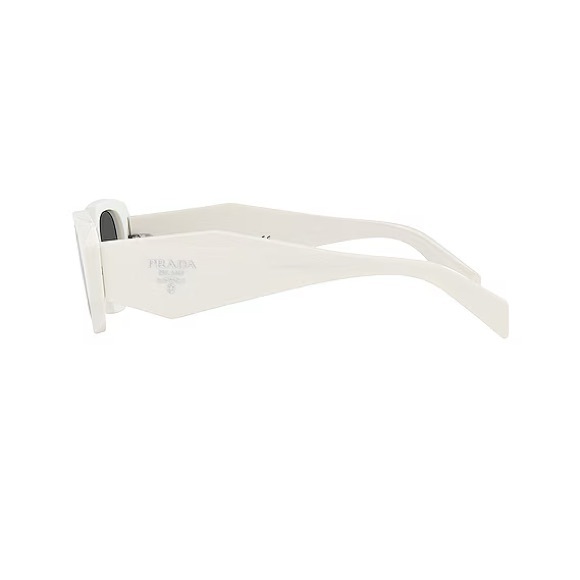 BNWT Prada rectangle sunglasses in white & dark grey $517 main image 10